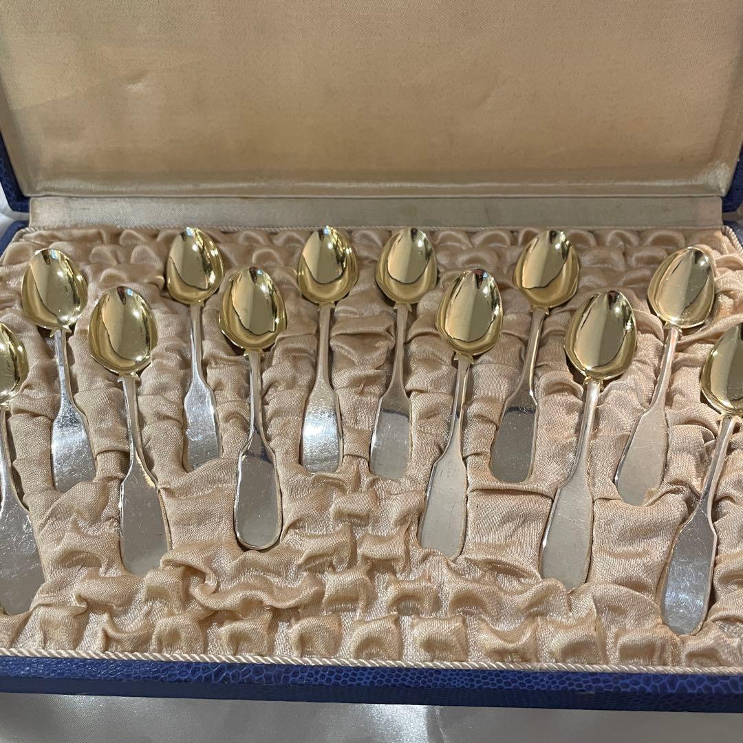 クリストフルChristofle モカ/コーヒースプーン12本ユニプラモデル