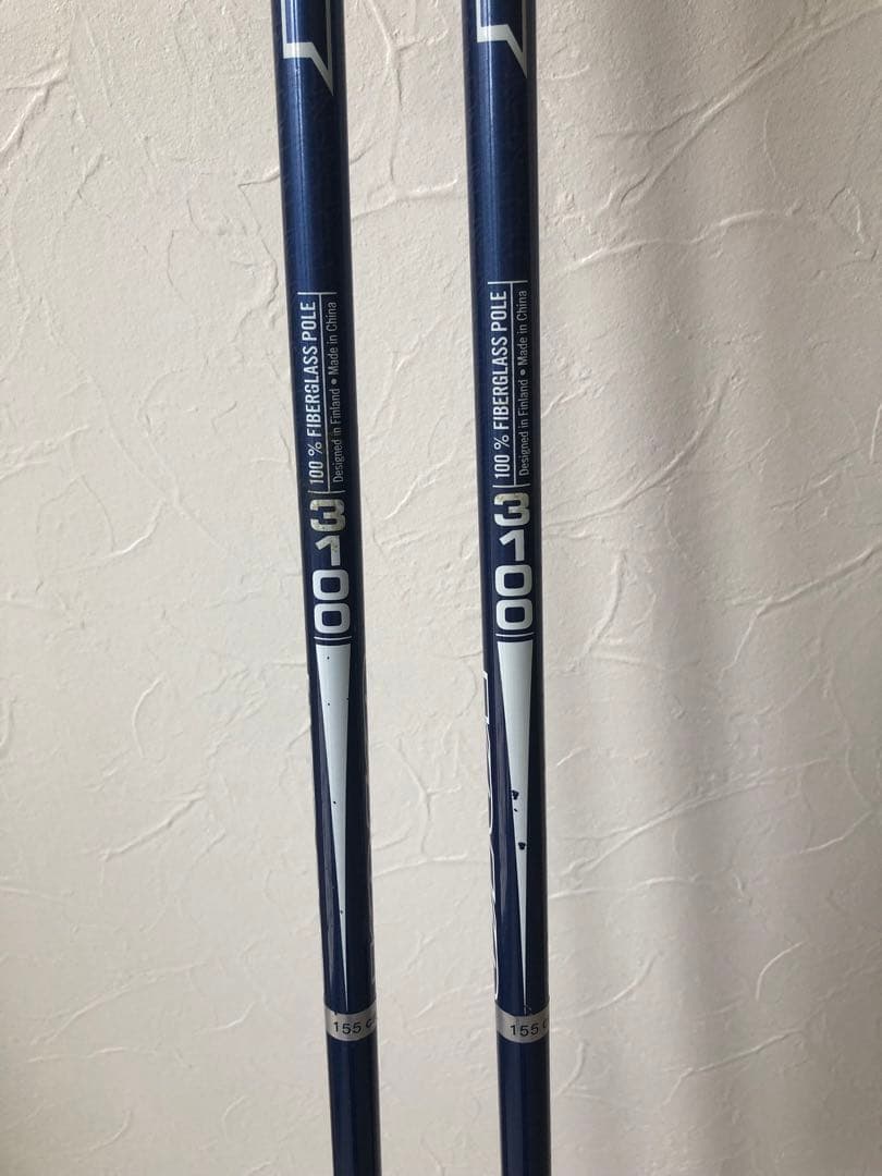 YOKO クロスカントリースキー用ストック 150cm ネイビー