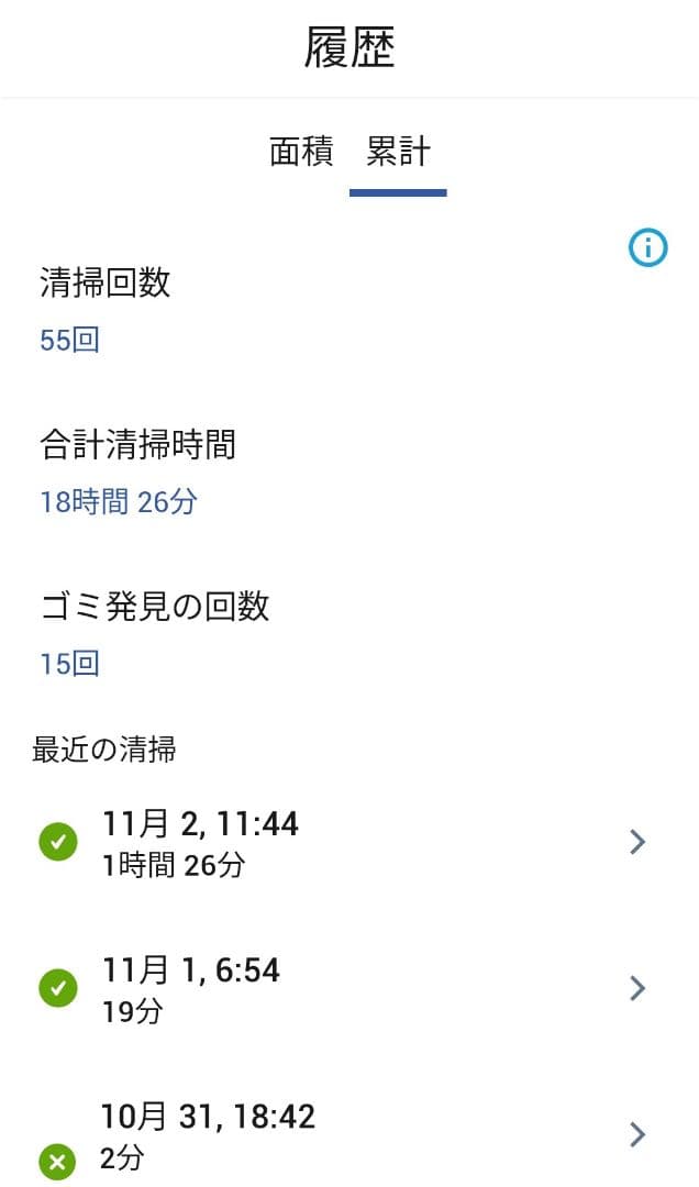 ルンバiRobotルンバj5Combo[24年製]使用時間20時間未満
