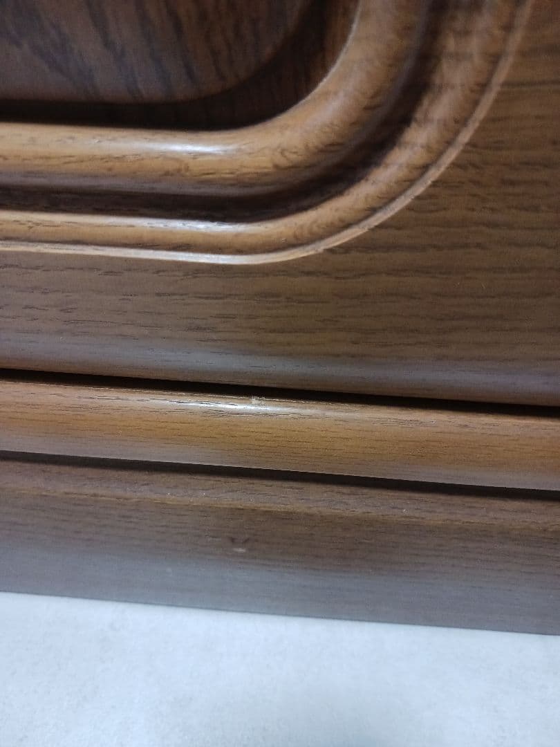 【美品】3ドア木製タンス ブラウン