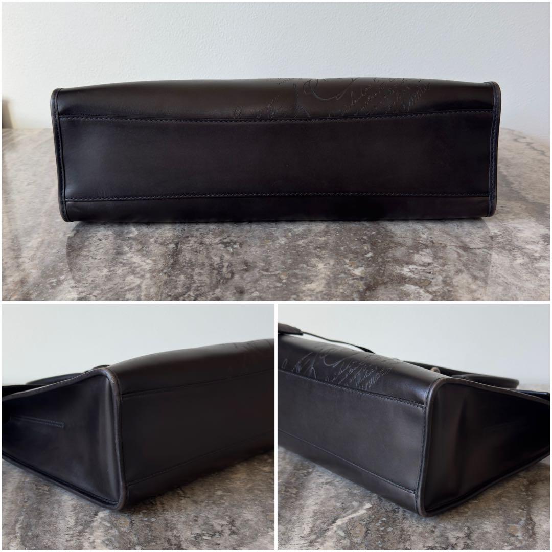 極美品 定価72.6万円 ベルルッティ エミーオ スクリットレザーブリーフケース