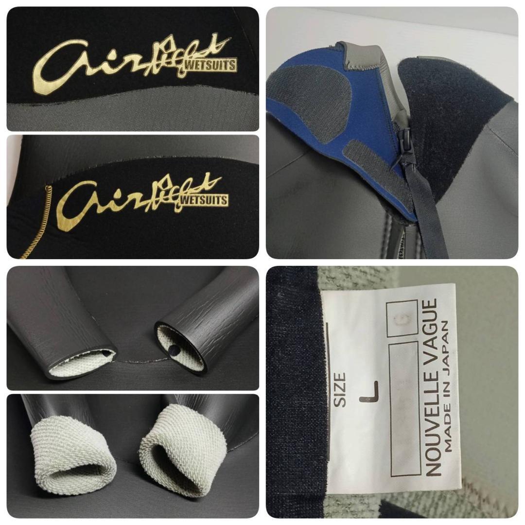 波乗り人様 エアタイト ウェットスーツ フルスーツ L 3mm 4mm