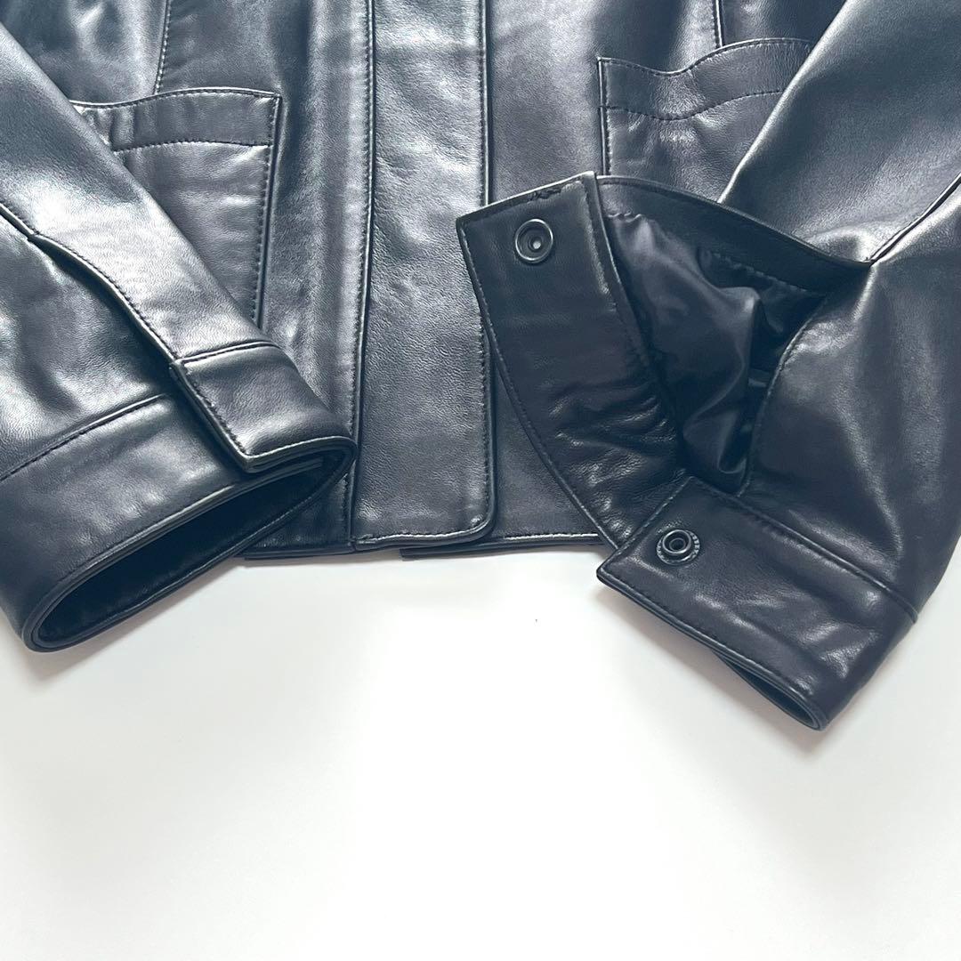 【極美品】ブルックスブラザーズ　シングルレザージャケット　羊革　現行　黒　M