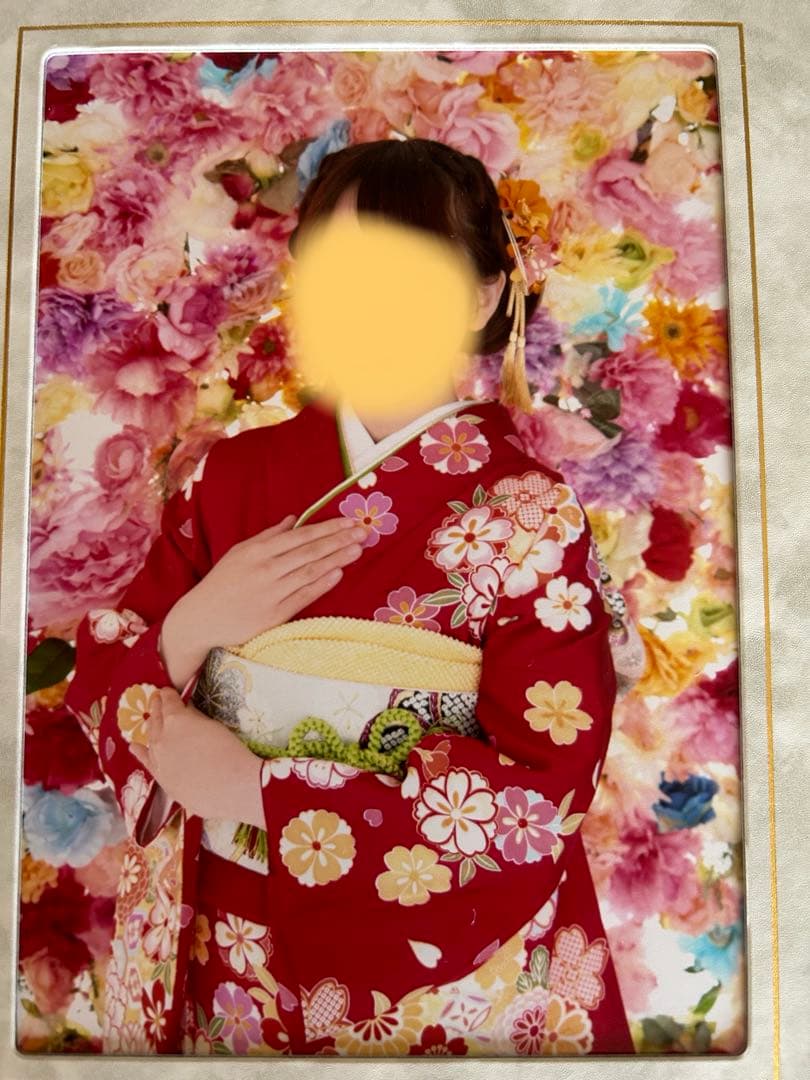 【まる】振袖セット 帯 長襦袢 ショール 草履 バッグ 冬草履 成人式