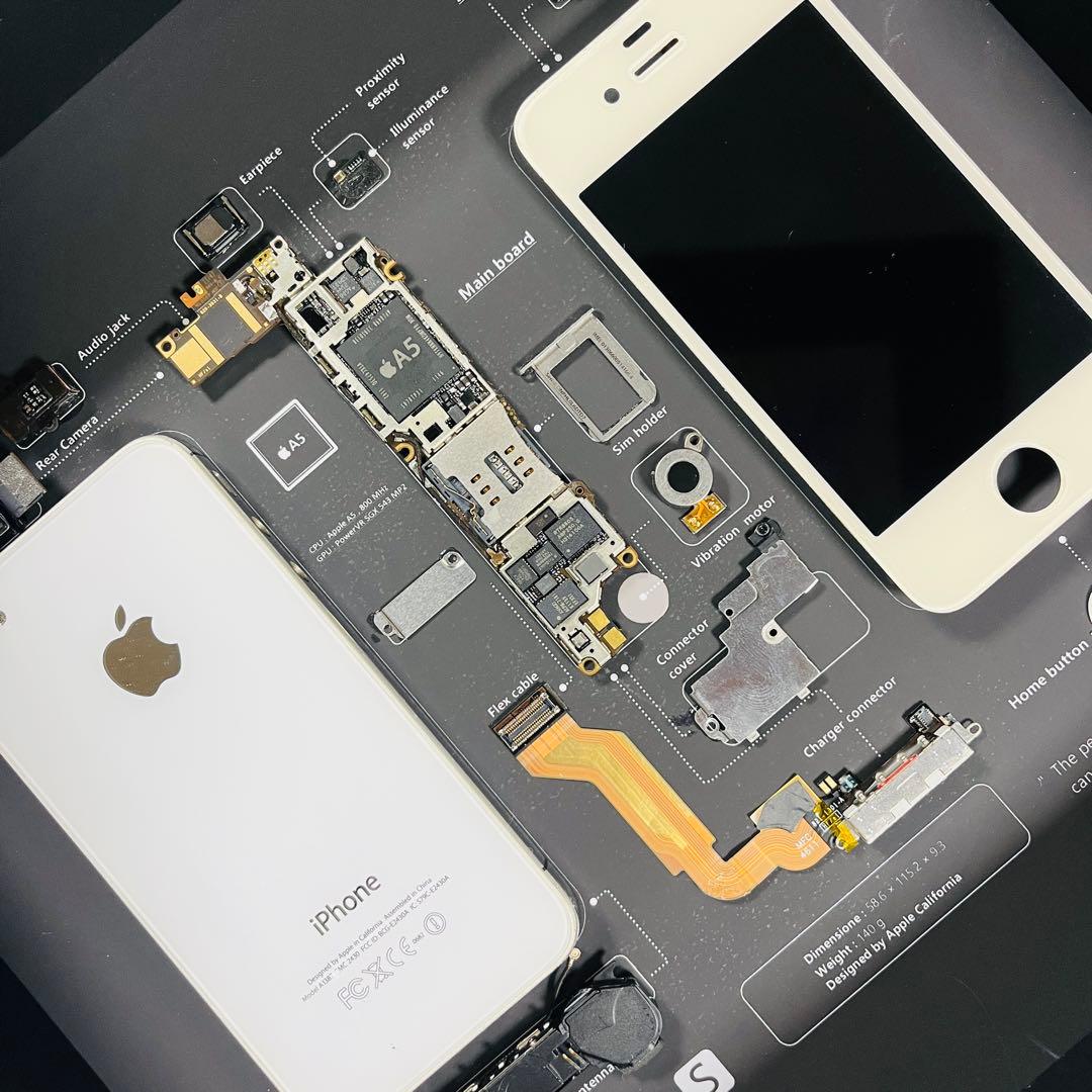 iPhone 4s White 標本アート ボックスフレーム仕様 (スクエアS)