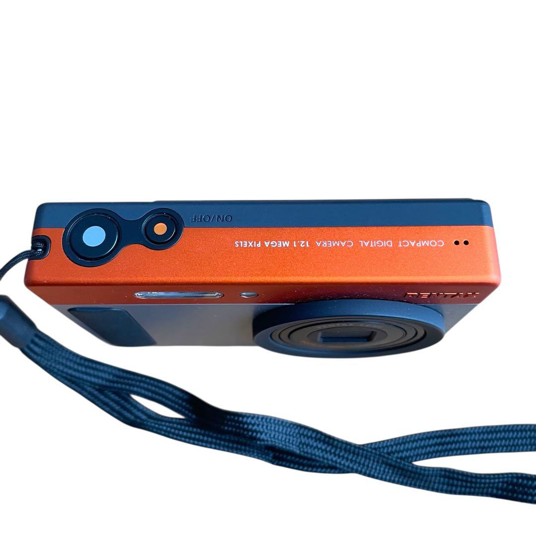 【訳アリ大特価】PENTAX Optio H90 オレンジ×シルバー コンデジ