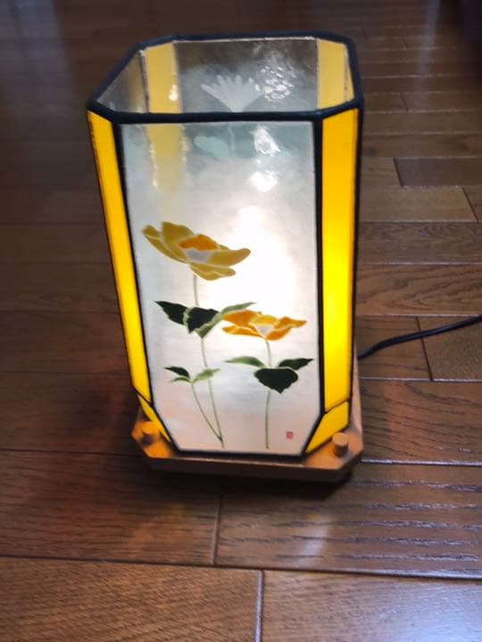 ☆最終値下げ☆ステンドグラスランプ　照明　豊本善隆先生作品定価48万円