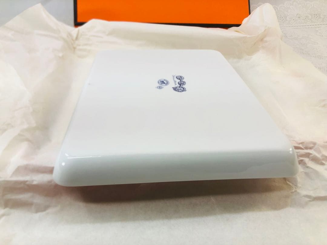 HERMES チェーンモチーフ 長方形皿