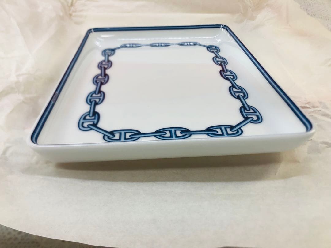 HERMES チェーンモチーフ 長方形皿