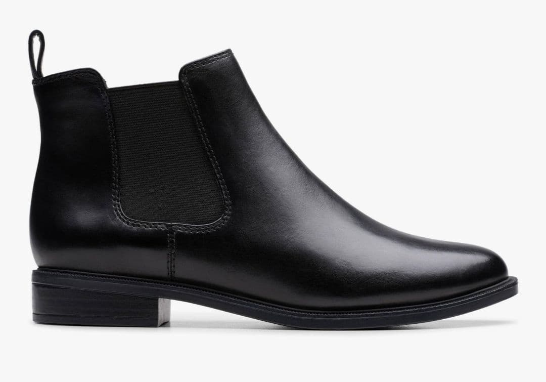 Clarks レディース　 テイラーシャイン　サイドゴア　 ブラック/ブラック