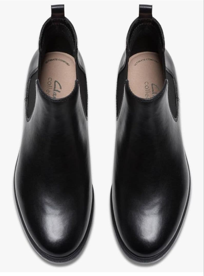 Clarks レディース　 テイラーシャイン　サイドゴア　 ブラック/ブラック