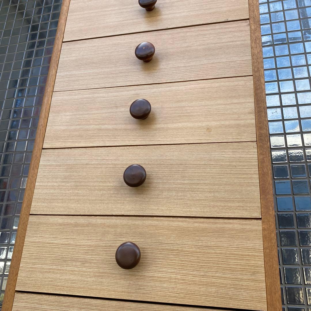 昭和レトロ 木製8段チェスト 引き出し 収納 家具 インテリア