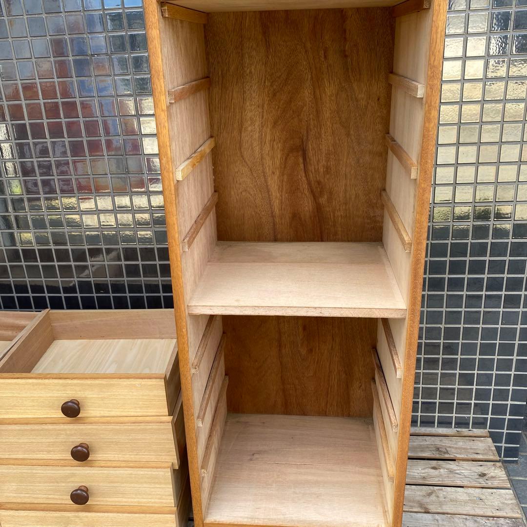 昭和レトロ 木製8段チェスト 引き出し 収納 家具 インテリア