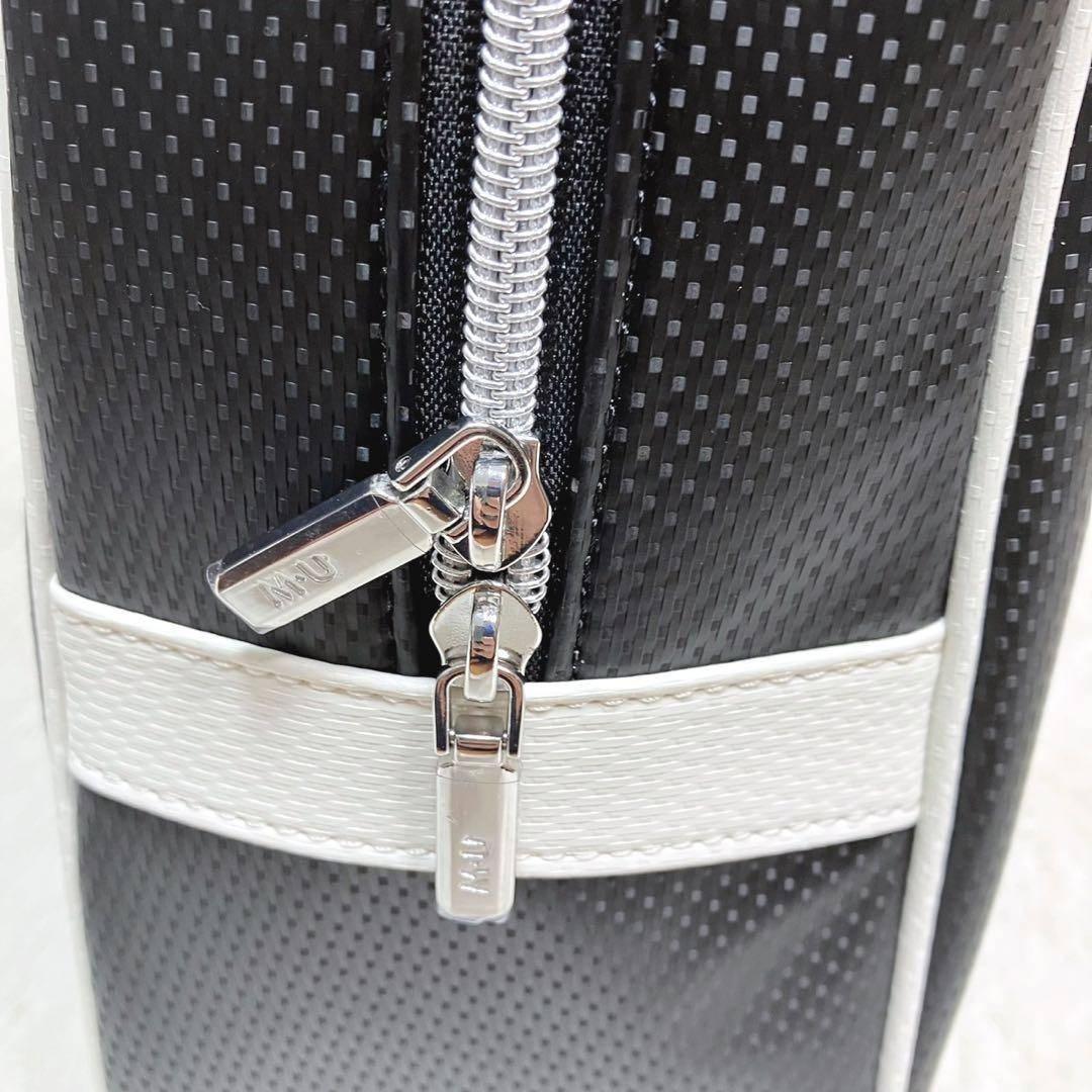 M・U SPORTS 2025年秋冬新作 立体サガラ刺繍シューズバッグ 黒