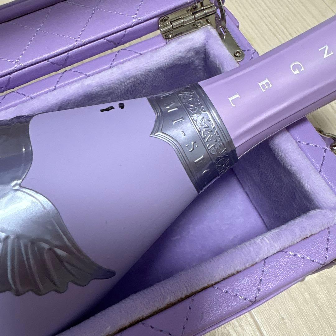 エンジェル ドゥミセック 紫 ハロウィン限定　シャンパン 空き瓶　空箱　レザー