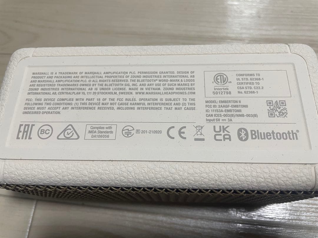 Marshall ワイヤレススピーカー