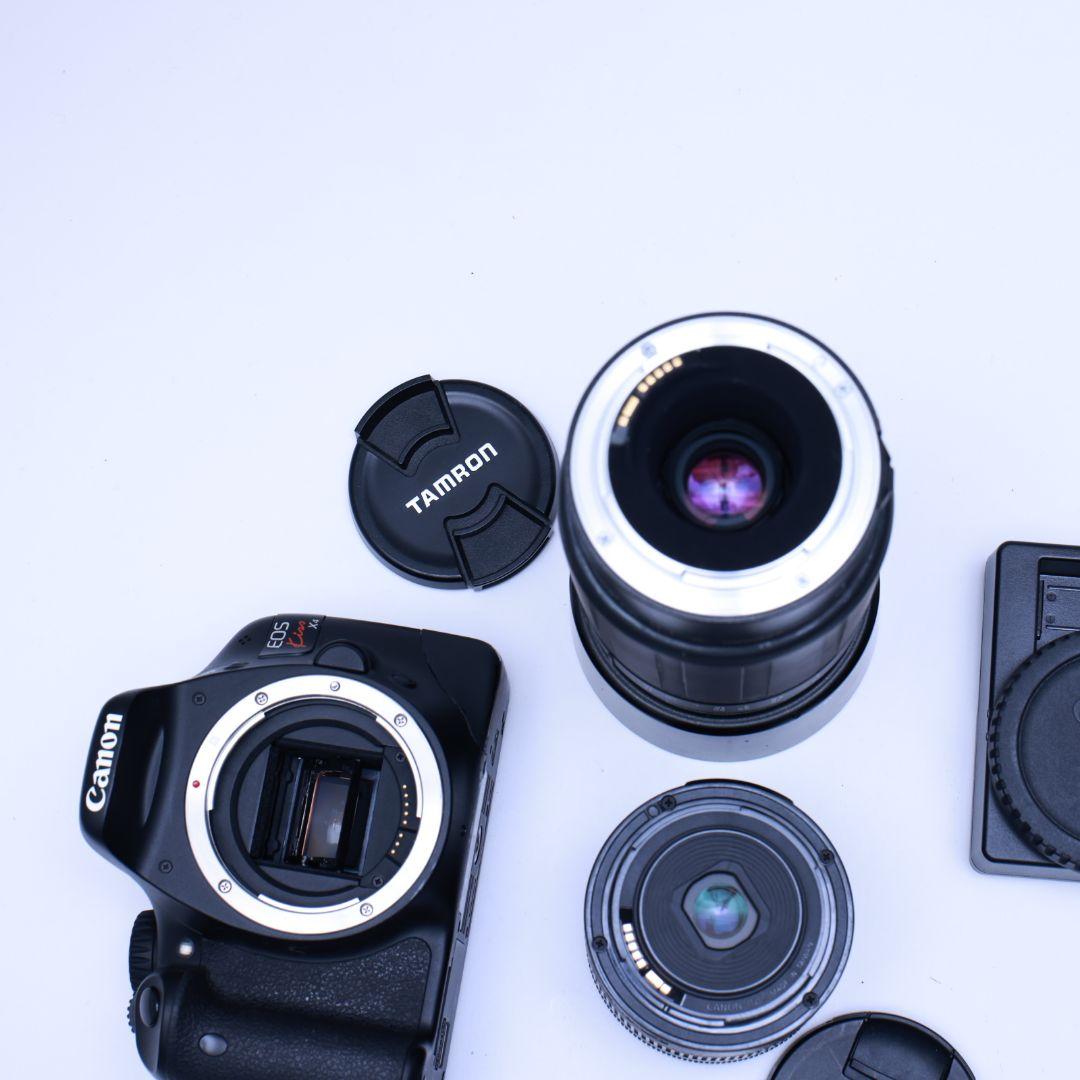 スマホ転送可 Canon Kiss X4 一眼レフデジタルカメラ レンズ2本等付