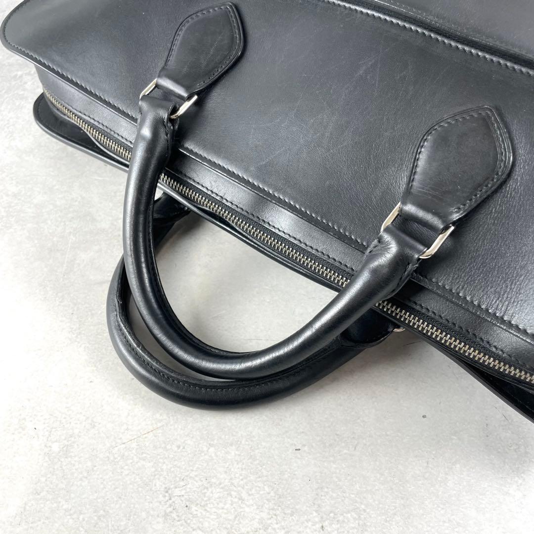 入手困難✨ カルティエ Cartier ビジネスバッグ レザー ロゴ ブラック