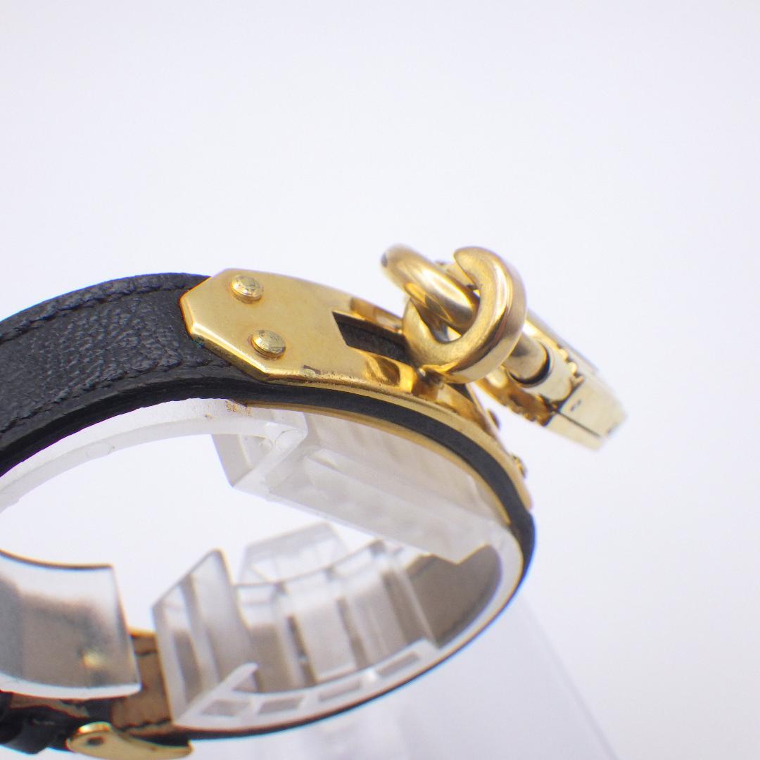 稼働 エルメス ケリーウォッチ レディース ゴールド パドロック オリジナル箱付