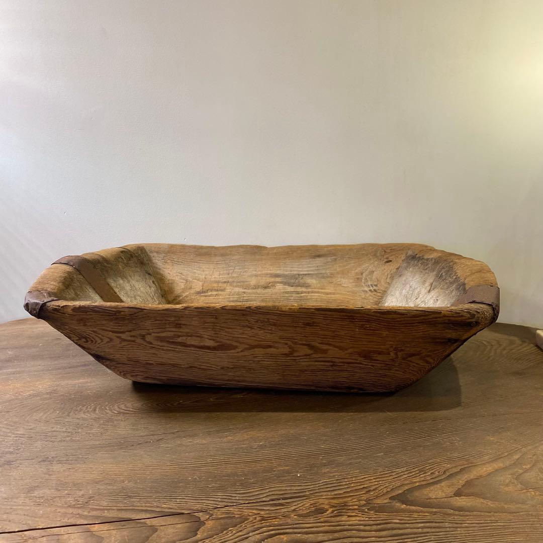 アンティークウッドボウル 大きな木の器