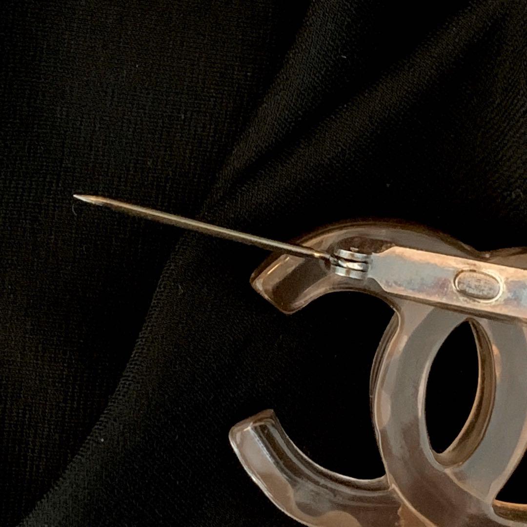 ★☆CHANEL CCロゴ ブローチ クリア☆★