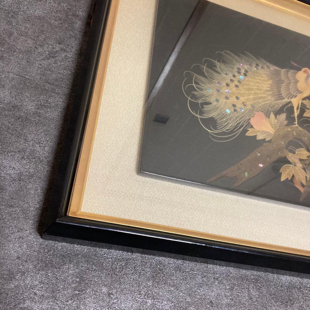 【商品】螺鈿工芸美術品 孔雀 日本芸術骨董品古美術