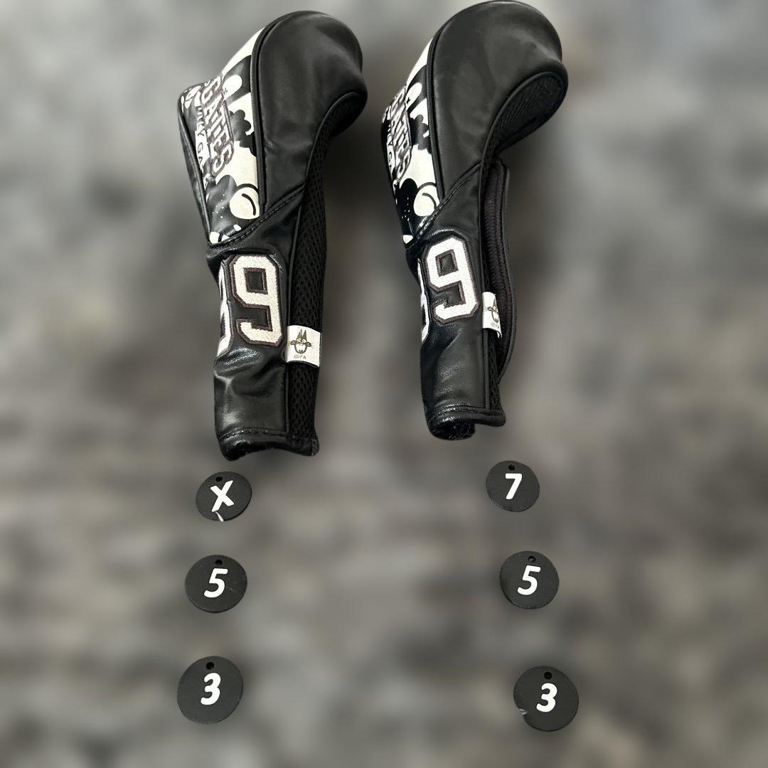 PEARLY GATES キャディバッグ ブラック/ホワイト