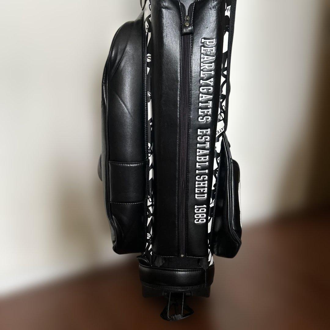 PEARLY GATES キャディバッグ ブラック/ホワイト