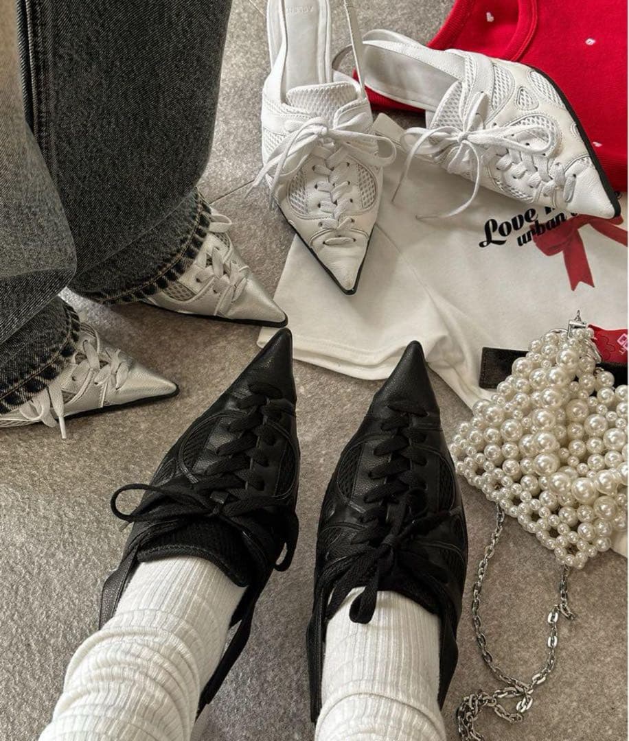 【最終値下げ】aclent アクレント　スニーカーミュール　L