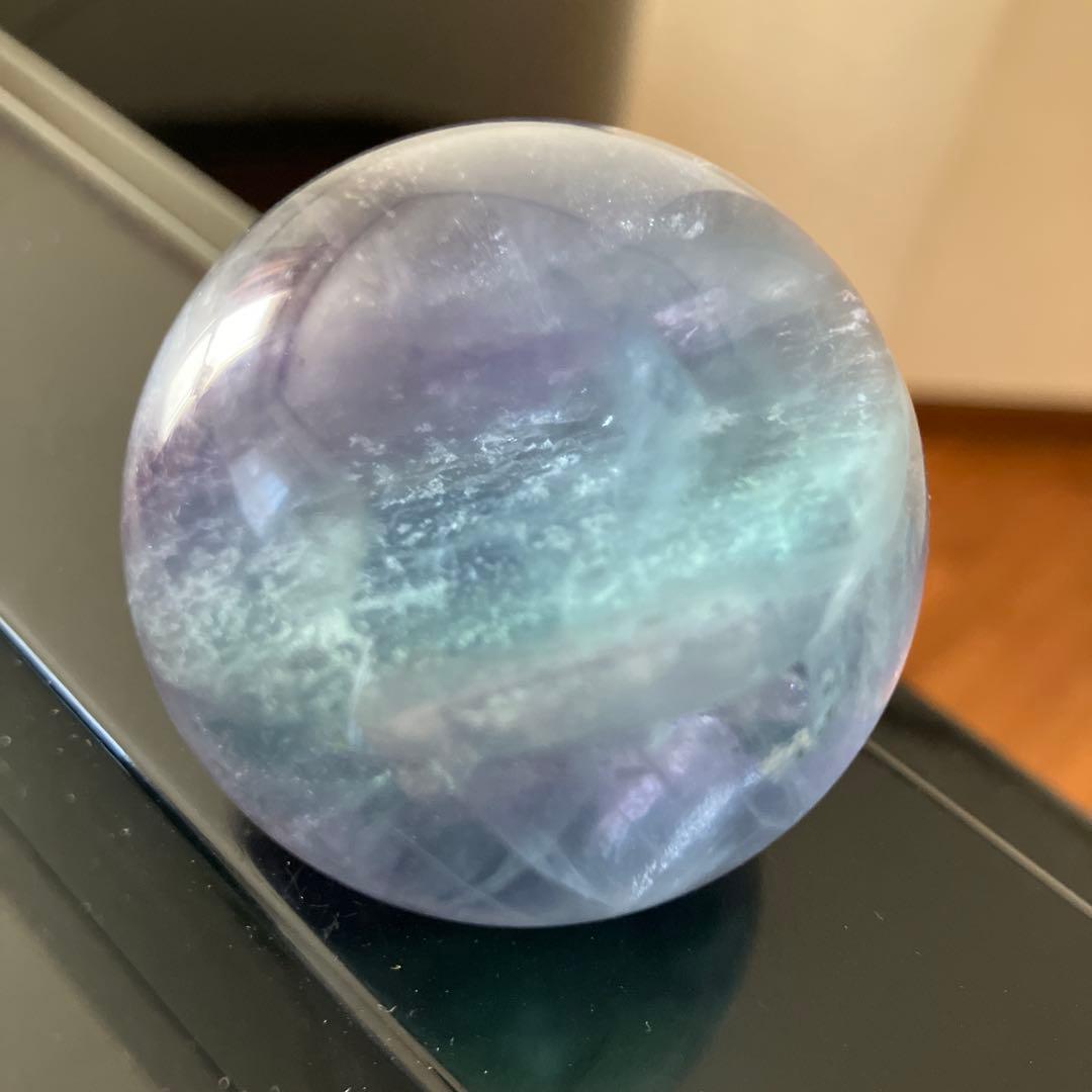 Dさま専用美！レインボー入り　トリプルカラーフローライト　スフィア　E11