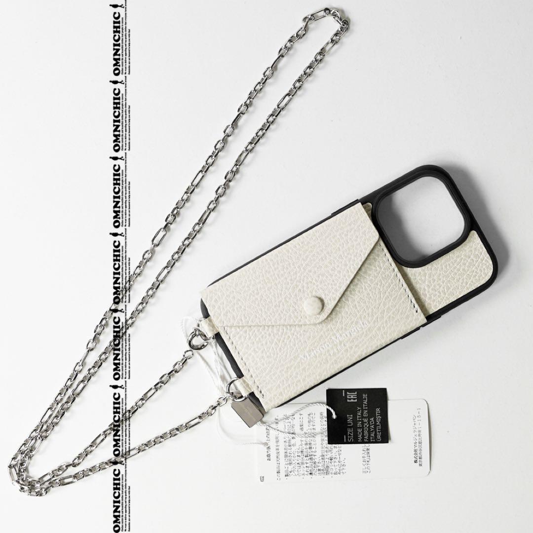 国内正規10万メゾンマルジェラ レザーアイフォンケースiPhone14 Pro