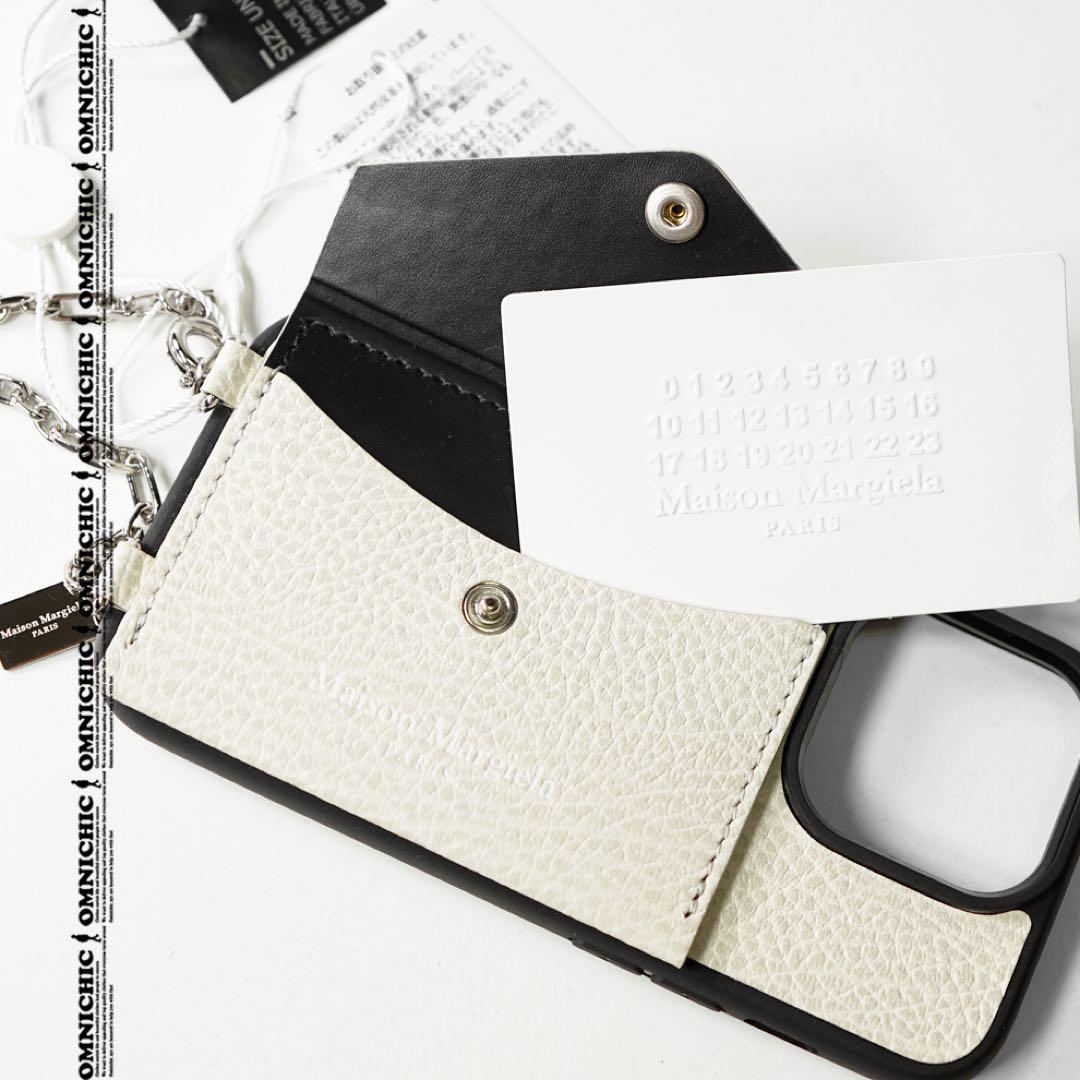 国内正規10万メゾンマルジェラ レザーアイフォンケースiPhone14 Pro