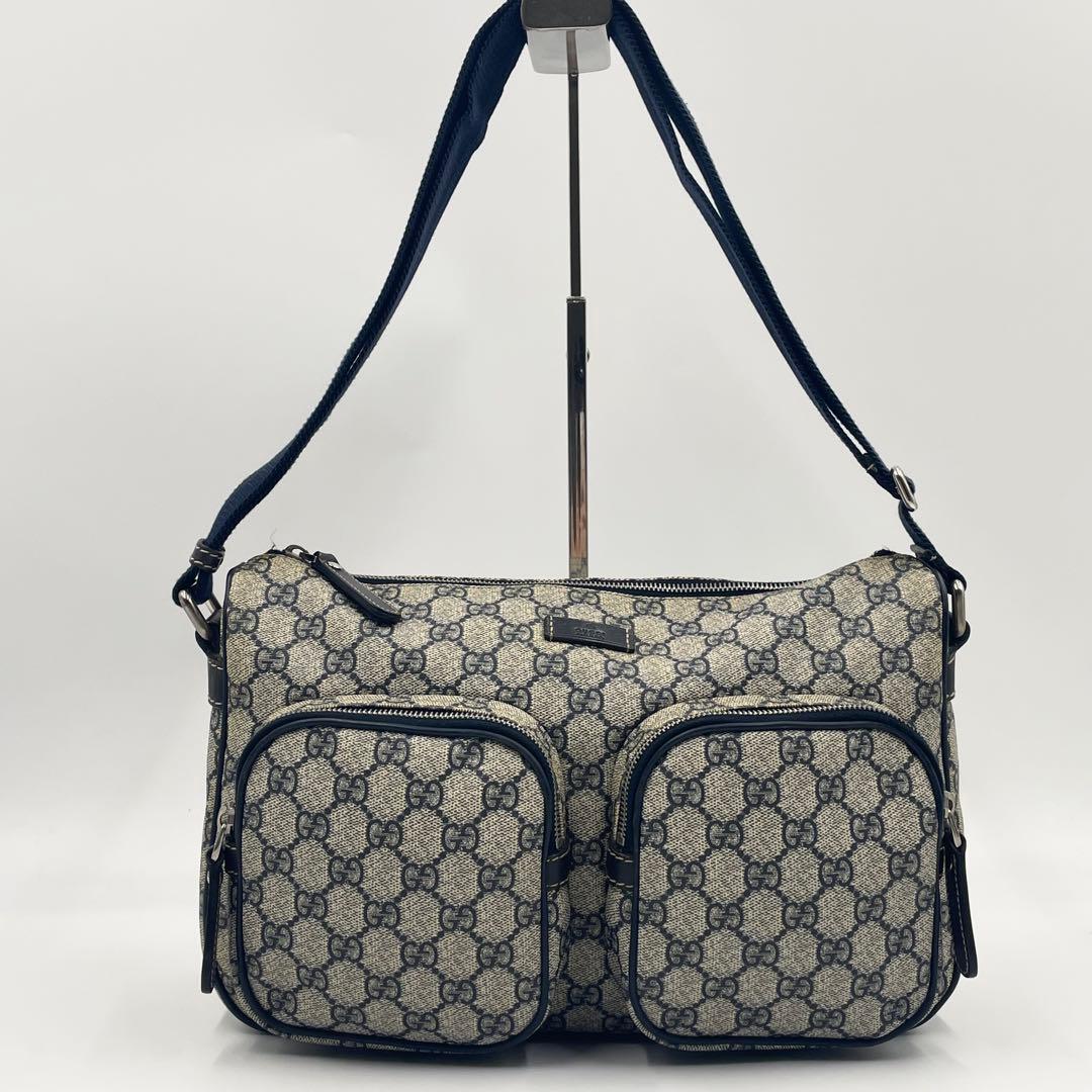 GUCCI グッチ GGスプリーム ショルダーバッグ クロスボディ PVC