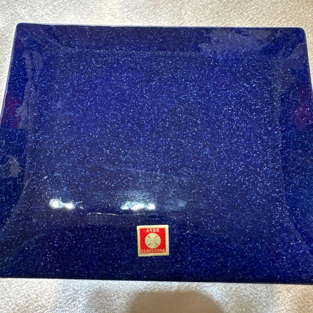 レア ヴィンテージ 安藤七宝店の七宝焼の飾皿　8枚セット