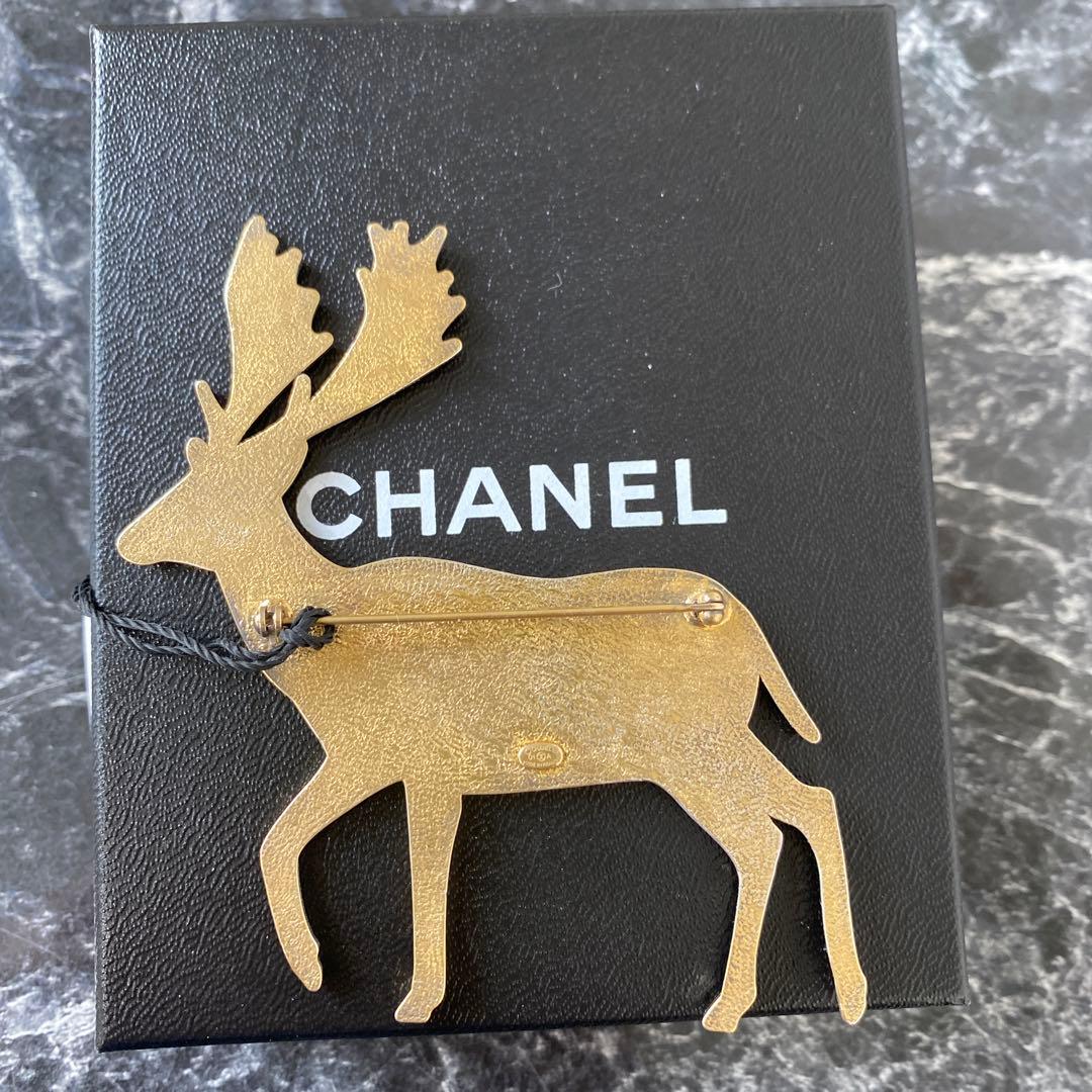 CHANEL シャネル トナカイ ブローチ ココマーク 箱付き