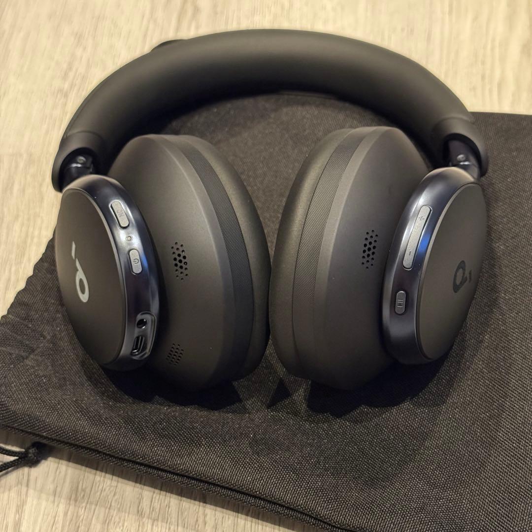 【美品】soundcore Space One ブラック ワイヤレスヘッドホン