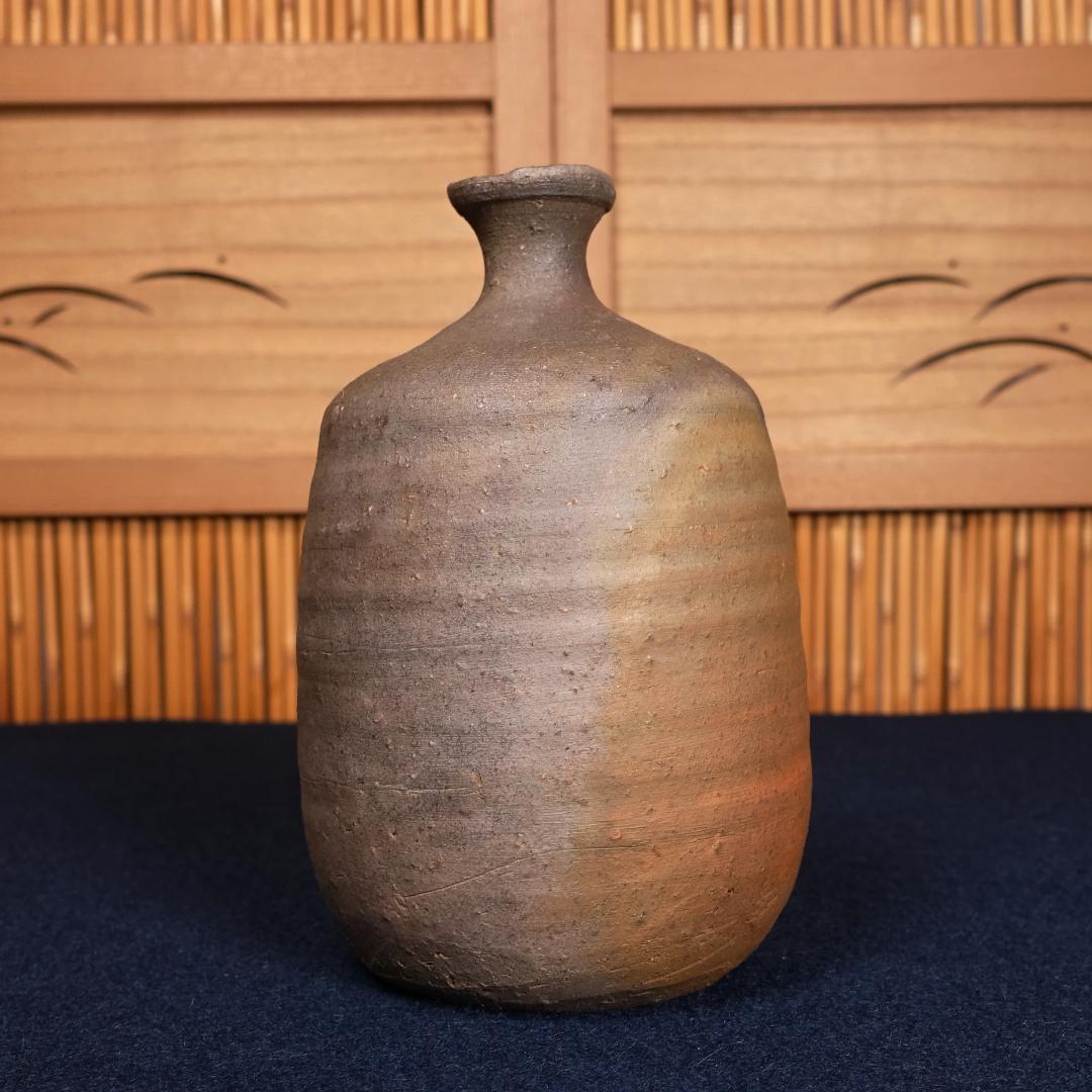 人間国宝 金重陶陽 三男 金重晃介 備前徳利 共箱