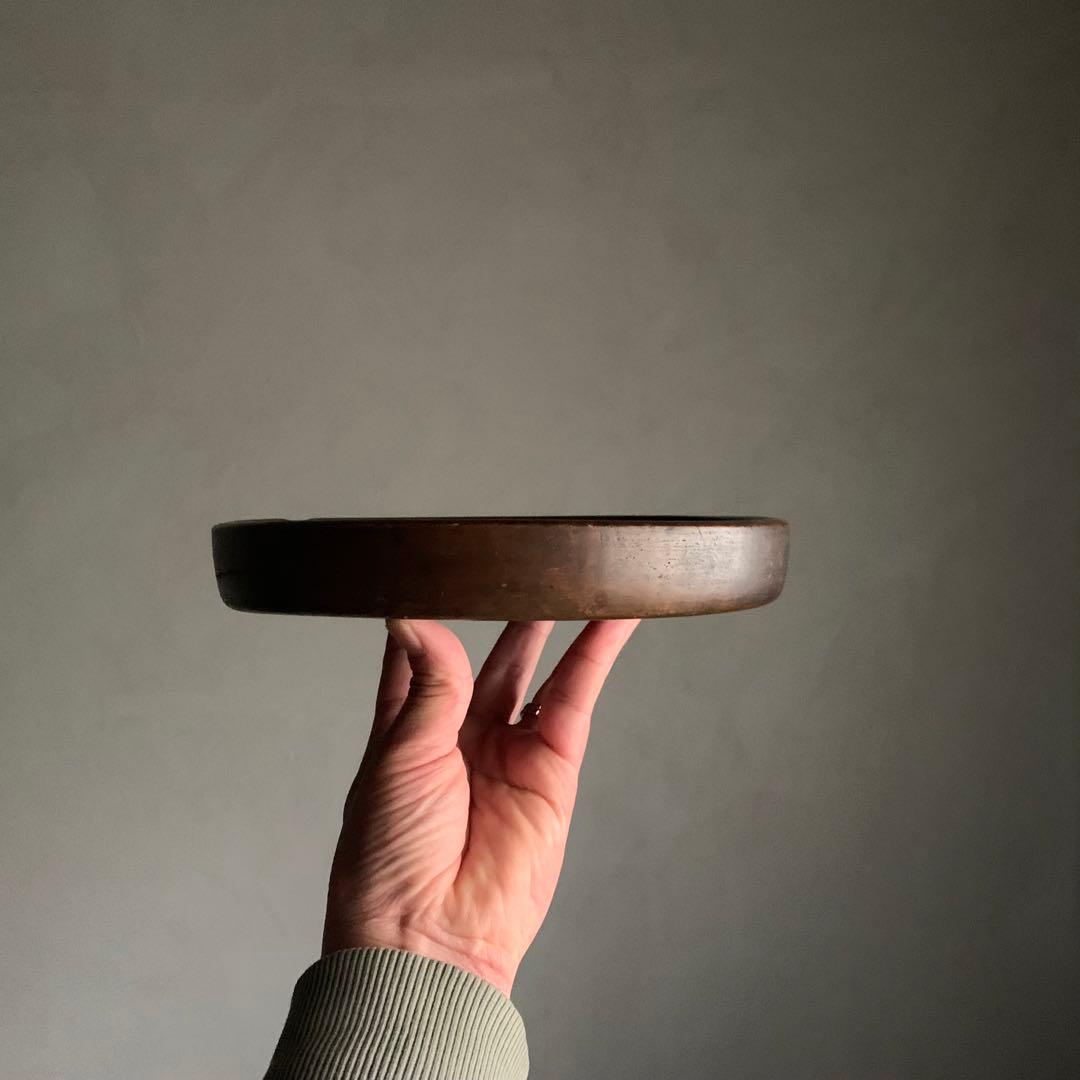 佳き姿の くりぬき盆 小ぶり 古道具 アンティーク