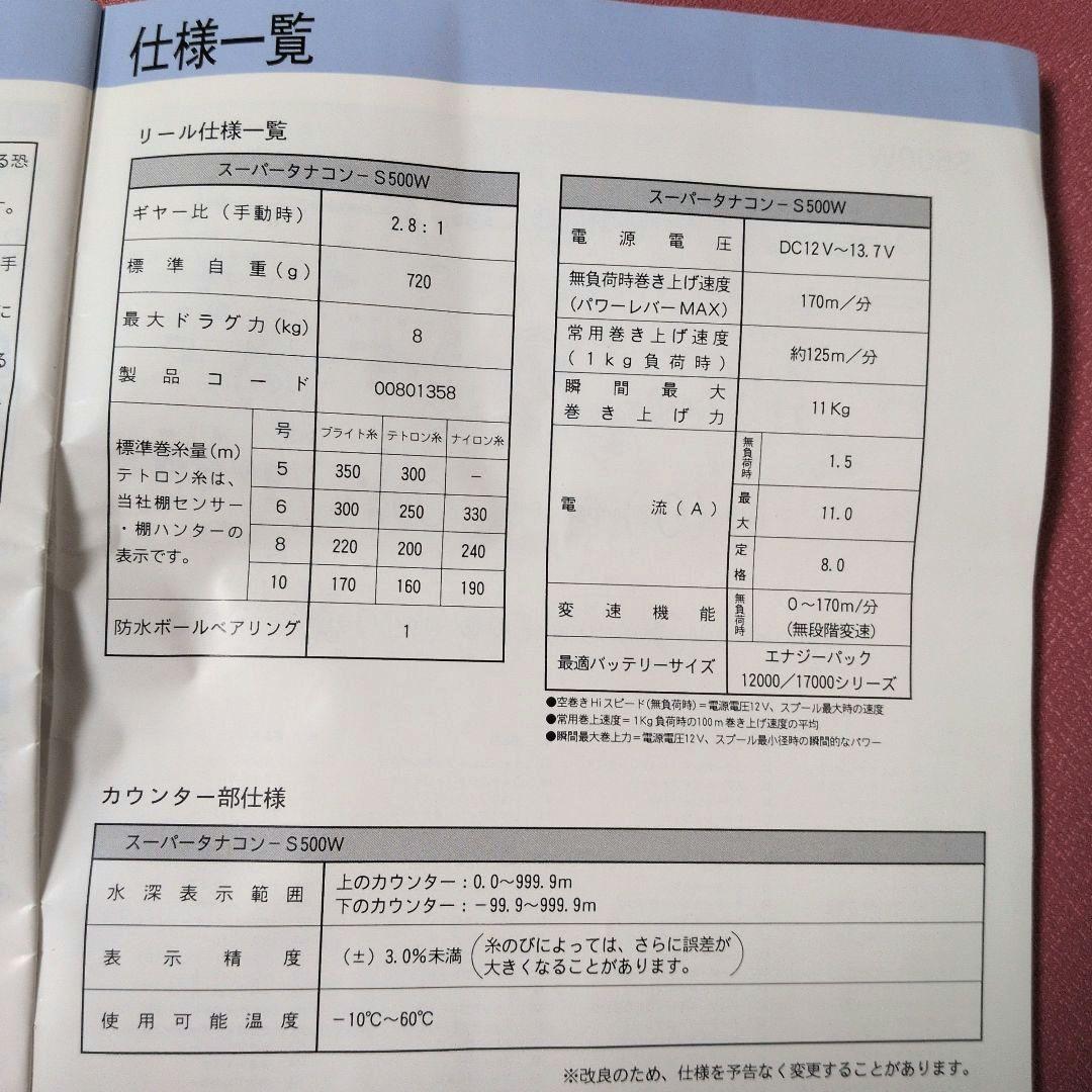 ダイワ精工　SUPER TANACOM-S 500W　※ジャンク品・使用可否不明