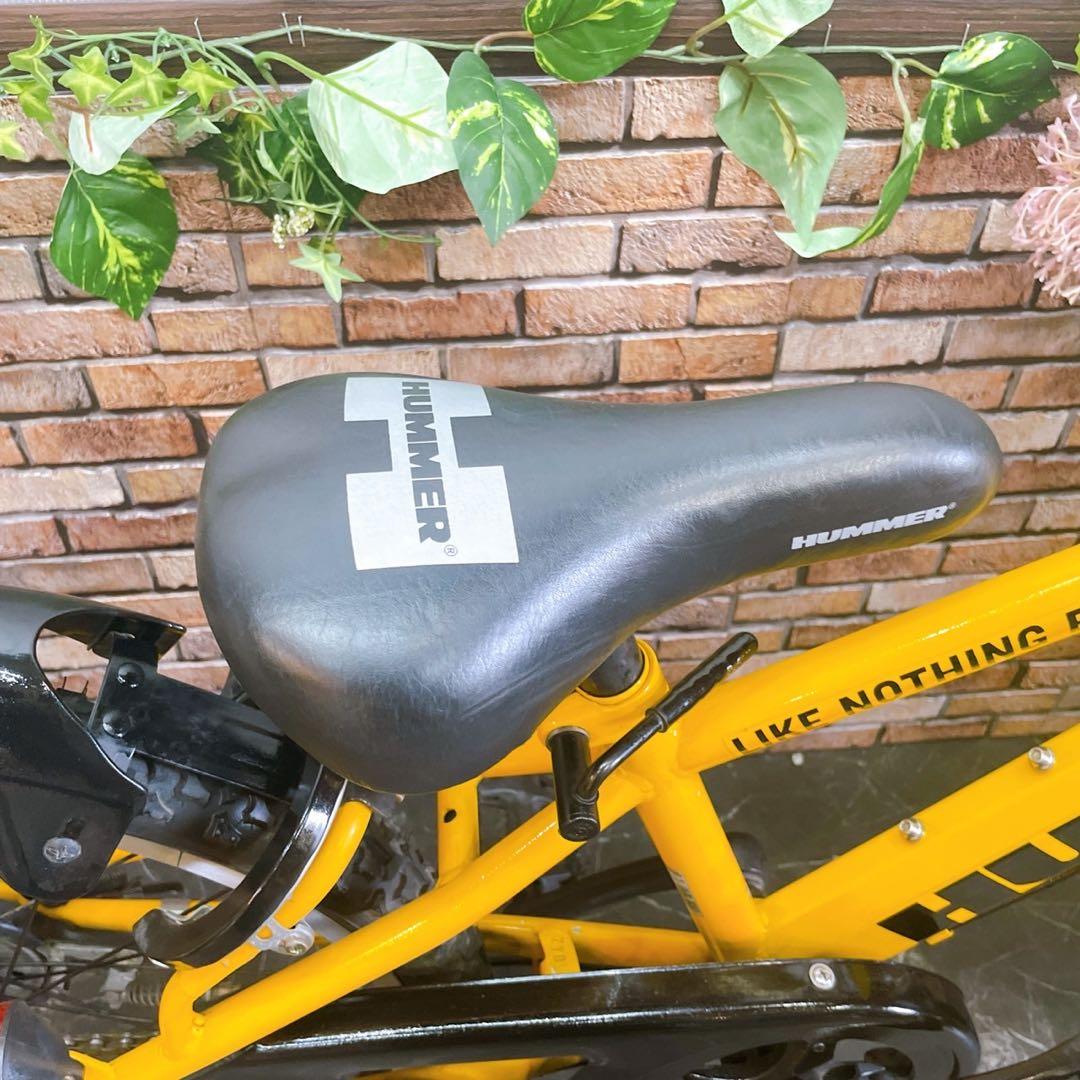 【75】子供用自転車 子供車 HUMMER イエロー 22インチ