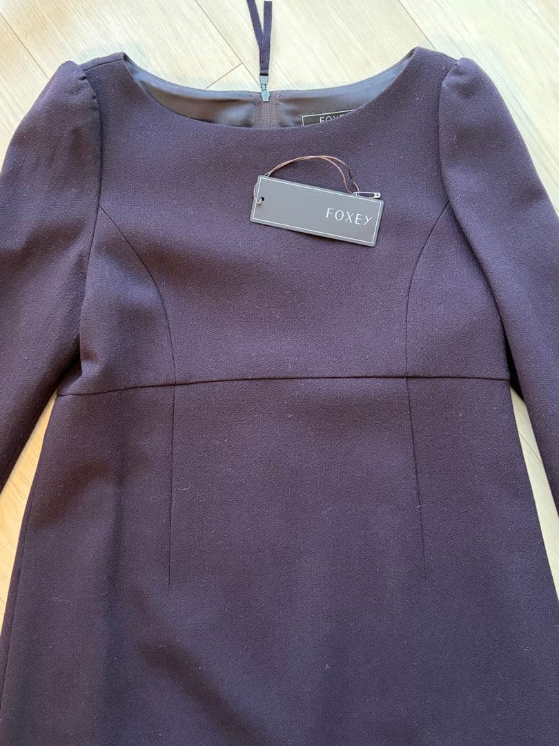 専用　フォクシー　袖付き　ウールワンピース　38