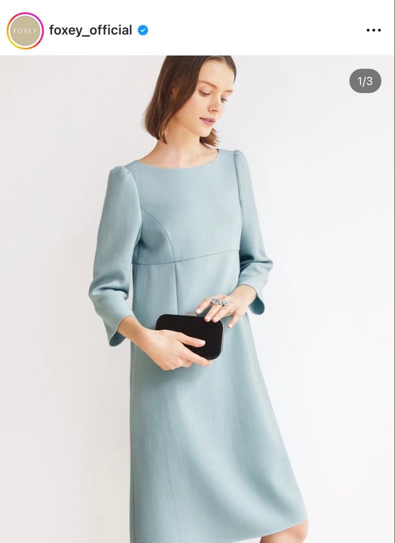 専用　フォクシー　袖付き　ウールワンピース　38