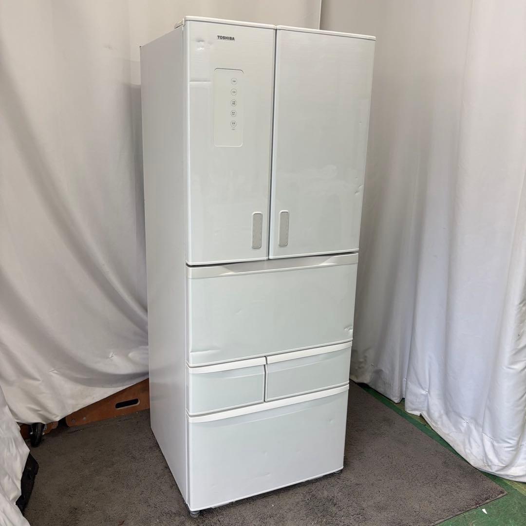 813❤️冷蔵庫　東芝　大型　400-500ℓ　中古　安い　設置無料　フレンチドア