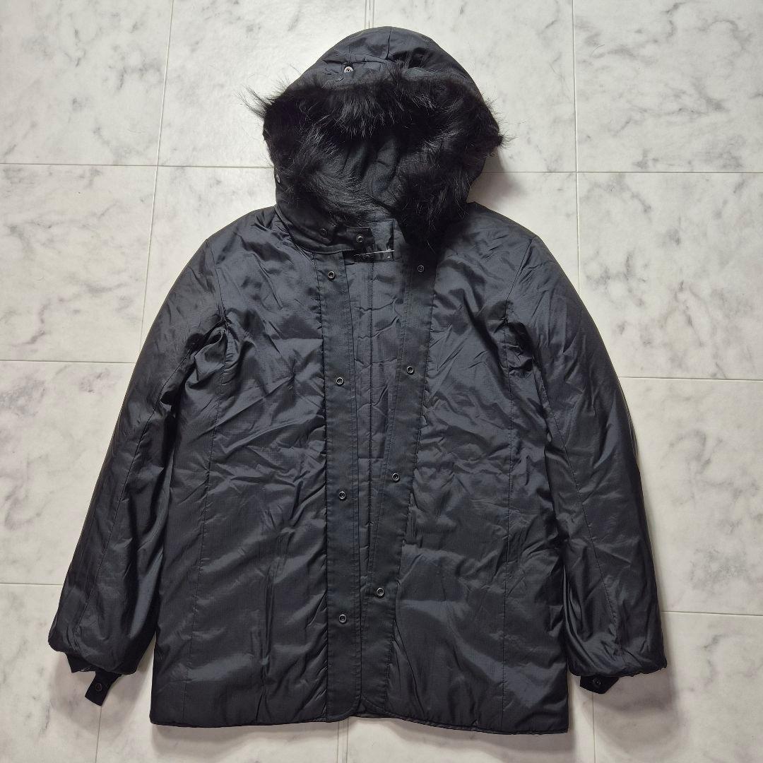 ラッドミュージシャン 2WAY モッズコート コヨーテファー ライナー 44 黒