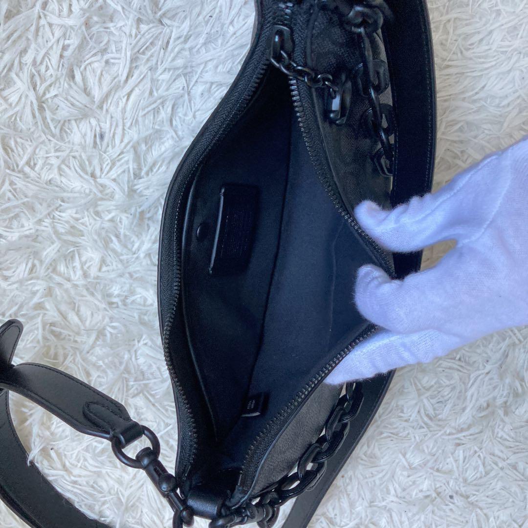 未使用級 COACH ミラ チェーンショルダー 黒 ブラック