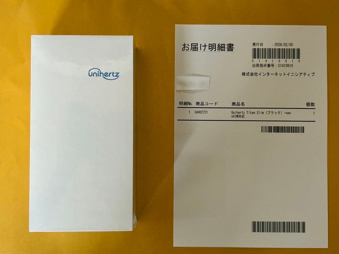 【新品未開封品】Unihertz Titan Slim SIMフリー