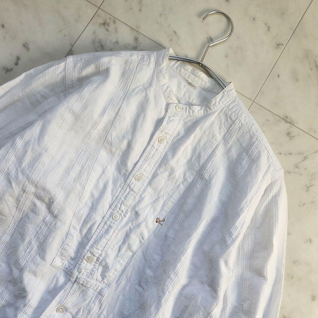 現行45R インドカラミレースのビッグーグーシャツ 2 白 R刺繍 日本