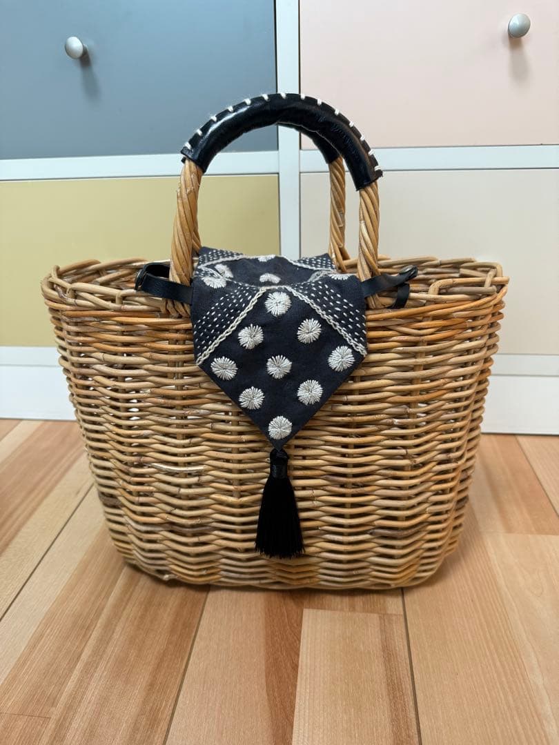 remisorashi 専用 dot to dot 刺し子かごバッグ 堀川波