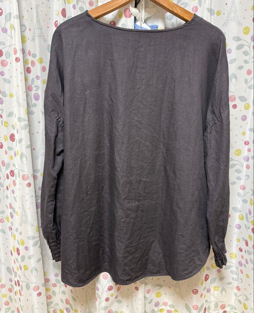 wafu 【プレミアム】やみつきになる快適さ。袖くしゅリネントップス