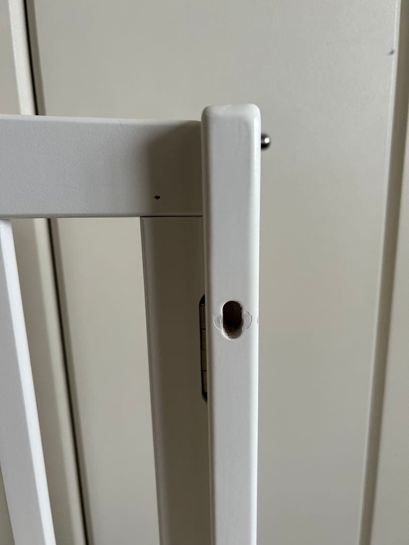 木製ベビーベッド ホワイト スラットデザイン